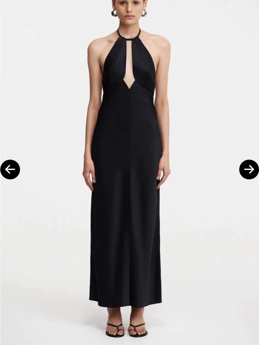 Elegant Black Halter Maxi Dress